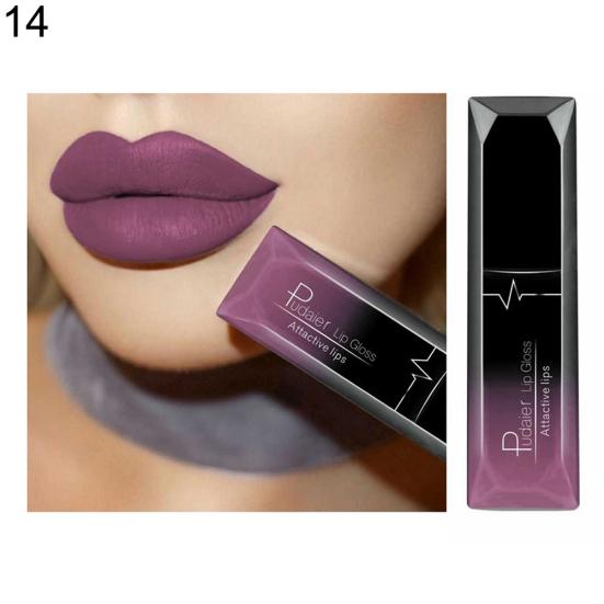 Long Lasting Liquid Lipstick Matte Moisturizing Advanced Lip Gloss Lip Glaze Glitter Matte Finish Lip Makeup Lipstick Women Sexy Beauty Cosmetic