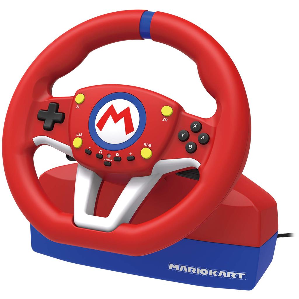 Лицензированный руль Mario Kart Racing Wheel для Nintendo Switch Switch [продукт Nintendo] [совместимый с Nintendo]