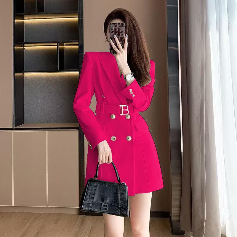 Women's French Style Double-breasted Suit for Spring and Autumn