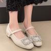 Fashion 2025 Autumn New Woman Princess Leather Shoes Fashion Korean Style Soft Bottom Anti-slippery Versatile Female Wedding Dress Shoes