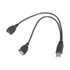 USB 2.0 Папа на Двойной USB Мама Y-образный Разветвитель Кабель Питания для Ноутбука Планшета Смартфонов Передача Данных и Питание