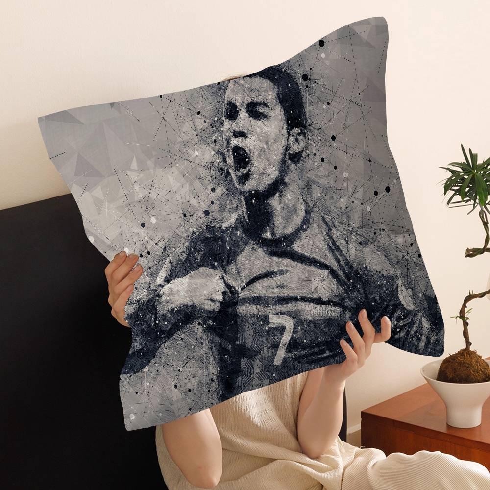 Football Star Number Personalized Pillow Cover Kids Bedroom Wild Party Decor Pillowcase kid Birthday shower Gift