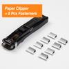 Paper Clipper Staplers Push Clamp File Documents Binding Tool Stapling Machine Paper Clips With Refills Office Supplies