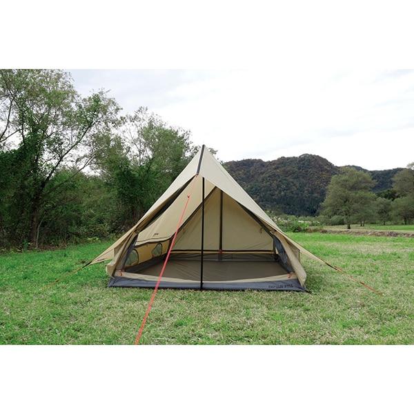 Captain Stag Ua 0067 [trekker Two Pole Lodge Uv  For 3 4 People  Khaki]