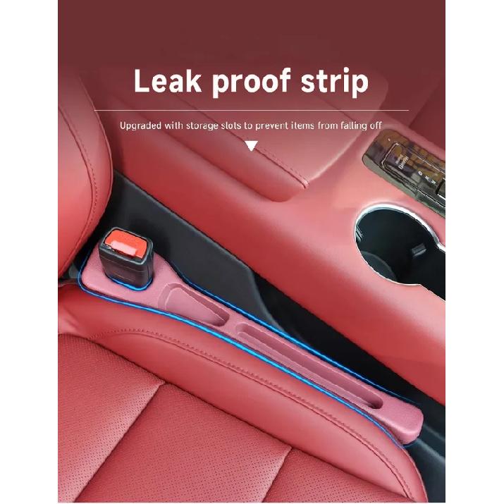 1pair Car Seat Gap Filler Universal Center Console Seat Gap Plug Strip Side Seam Leak Proof Auto Anti-falling Storage Organizer