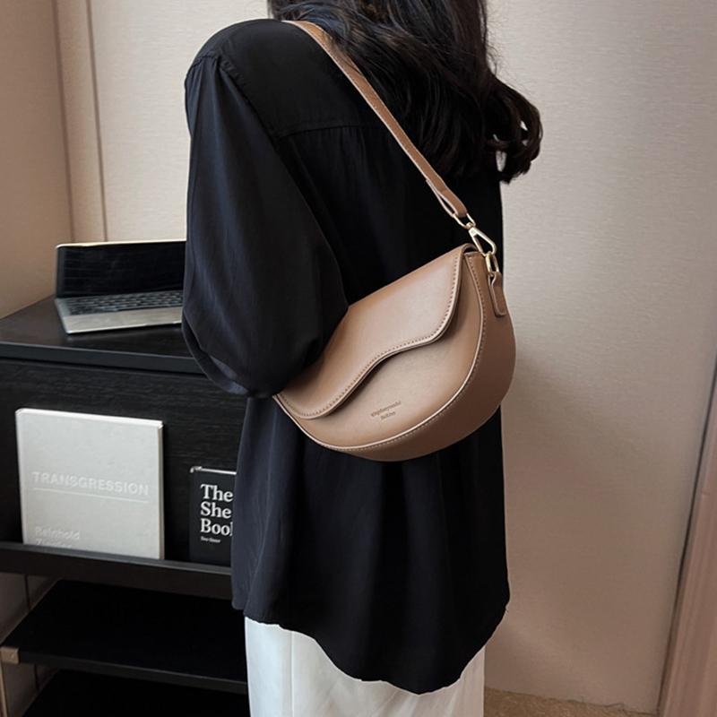 Повседневная женская сумка через плечо из искусственной кожи с клапаном, сумка-седло, 2 ремня, ретро-сумка