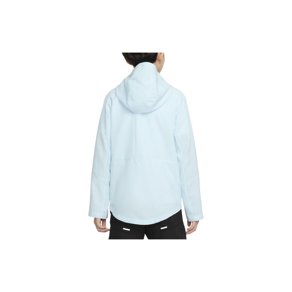Nike Куртка Dri-Fit Solid Color с капюшоном на молнии для детей, цвет Glacier-Blue DO7095-474