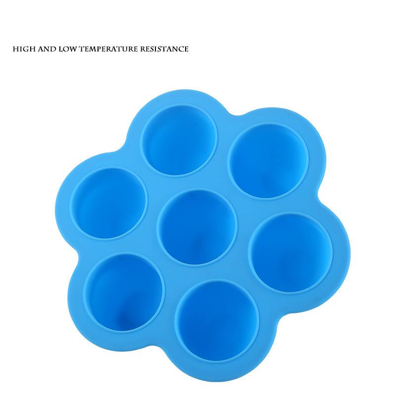 Силиконовая 7-цветная форма для мороженого, фруктовый кубик льда, запеченная еда, герметичная коробка для детского питания