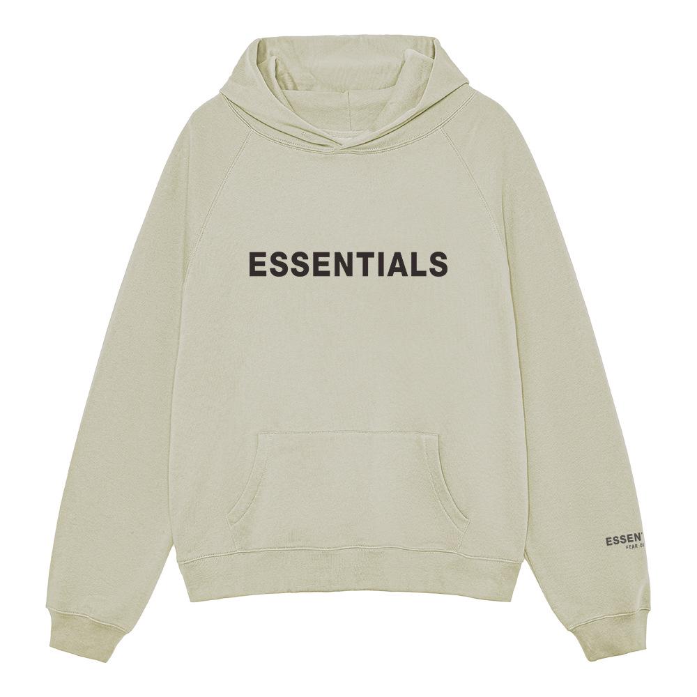 ESSENTIALSZONEFOG Уличная унисекс свободная толстовка с капюшоном