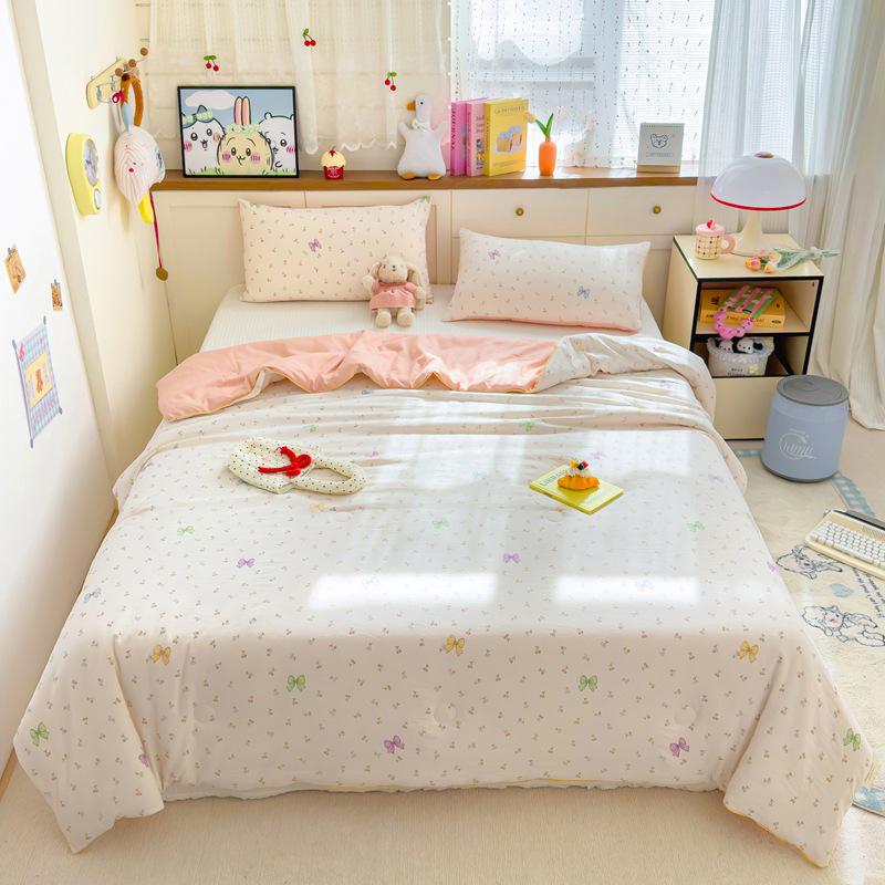 Охлаждающее летнее одеяло класса А для младенцев из стираного хлопка и соевого волокна