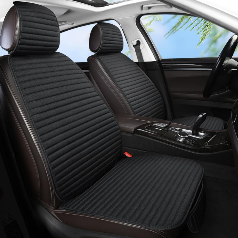 Чехол на сиденье автомобиля из льна, защитная подушка для сиденья, автомобильная спинка, наволочки, коврики, набор автомобильных принадлежностей Four Seasons