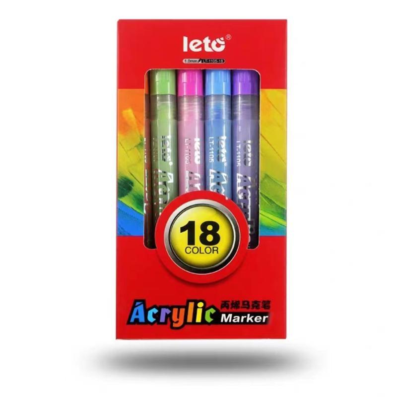 Набор маркеров для акриловой краски, ручки для перманентной краски со средним наконечником для наскальной живописи, дизайна кружек, письма на стекле, холста, фотоальбома, DIY