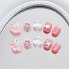 Gentle childlike girl pink rabbit flower love stars cute playful ins children wear armor