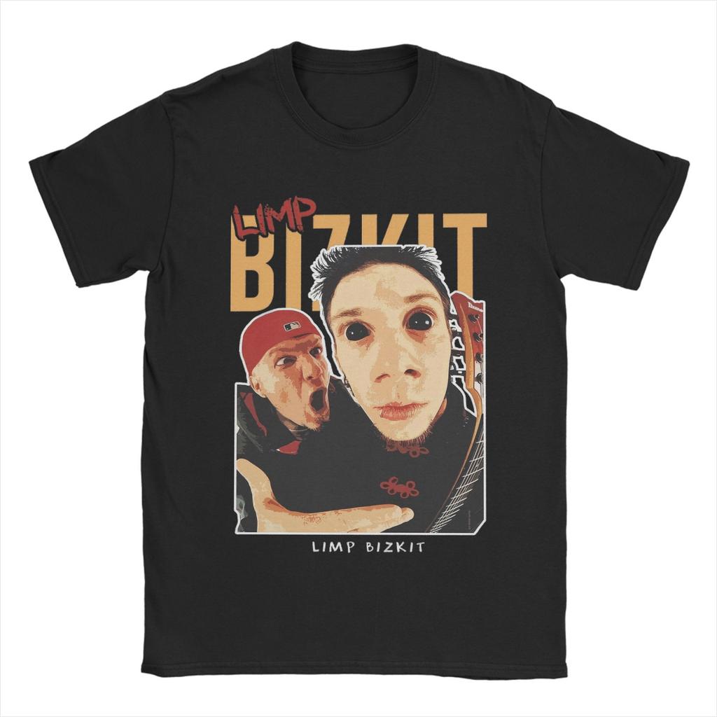 Limp Bizkit Band T Shirt Men Pure Cotton Novelty T-Shirts O Neck  Tees Short Sleeve Clothing Graphic