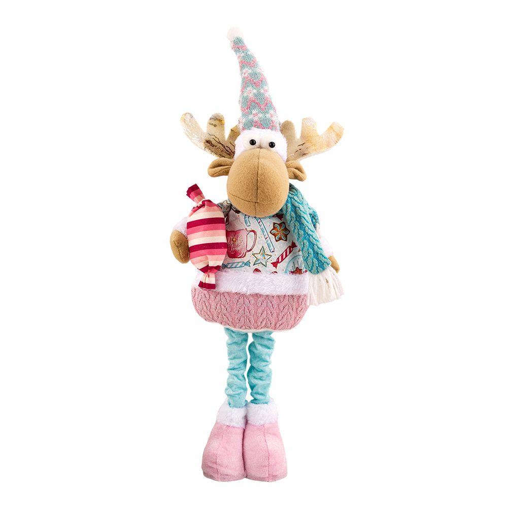 Snowman Elk Old Man Pink Telescopic Doll Children Xmas Gift Christmas Tree Decoration Home Wedding Party Supplies Plush Ornament