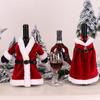 Christmas Wine Bottle Dress Up Skirts Creative Red Wine Champagne Bottle Covers Creative Gift Idea Christmas Decorations YFA2216