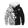 Children's Hoodie Fashionable Spring and Autumn Cartoon Print Animal Outdoor Hoodies for Kids Children Boys Clothes Sweatshirts