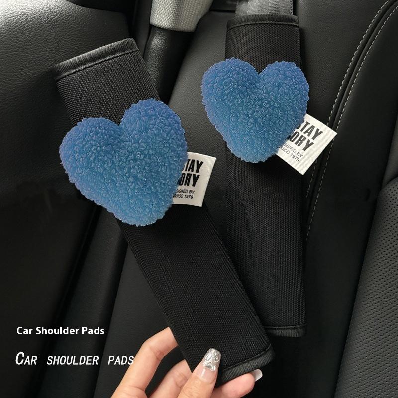 Love Heart Car Styling Seat Belt Cover Soft Chest Protection Car Seatbelt Shoulder Pad Neck Support Cushion Safety Belt Pad