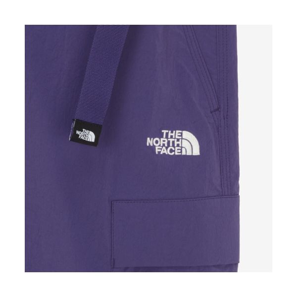 The North Face Solid Color Loose Fit Five-Point Casual Shorts Men shorts Deep-Purple NS6NR04C
