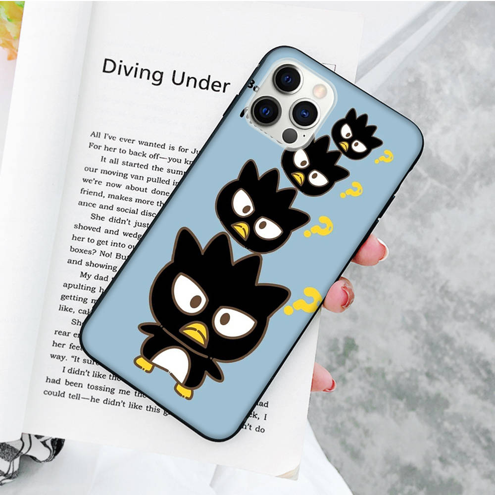 JZ13 Черный мягкий чехол Badtz-maru для OPPO Reno 8 6 5 4 Pro Plus Find X3 A17 A3 A31 A38 A40 A53 A54 A55 A74 A76 A78 A77 A80 A94 A95 A96 Lite