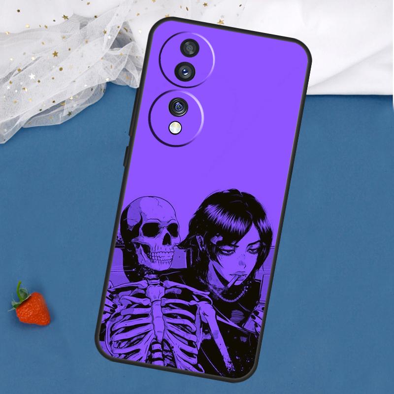 Фиолетовый эстетичный чехол для Honor Magic 8 7 5 6 Pro 200 400 50 70 90 Lite Win RT X8c X8b X9a X9b X9c X9d Обложка