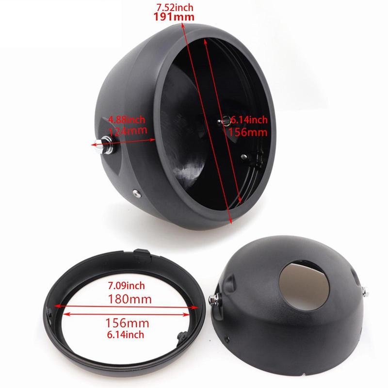 Motorcycle Headlight Housing Round Practical Turn Light Protection Cover Modification for Motorbike Accessories