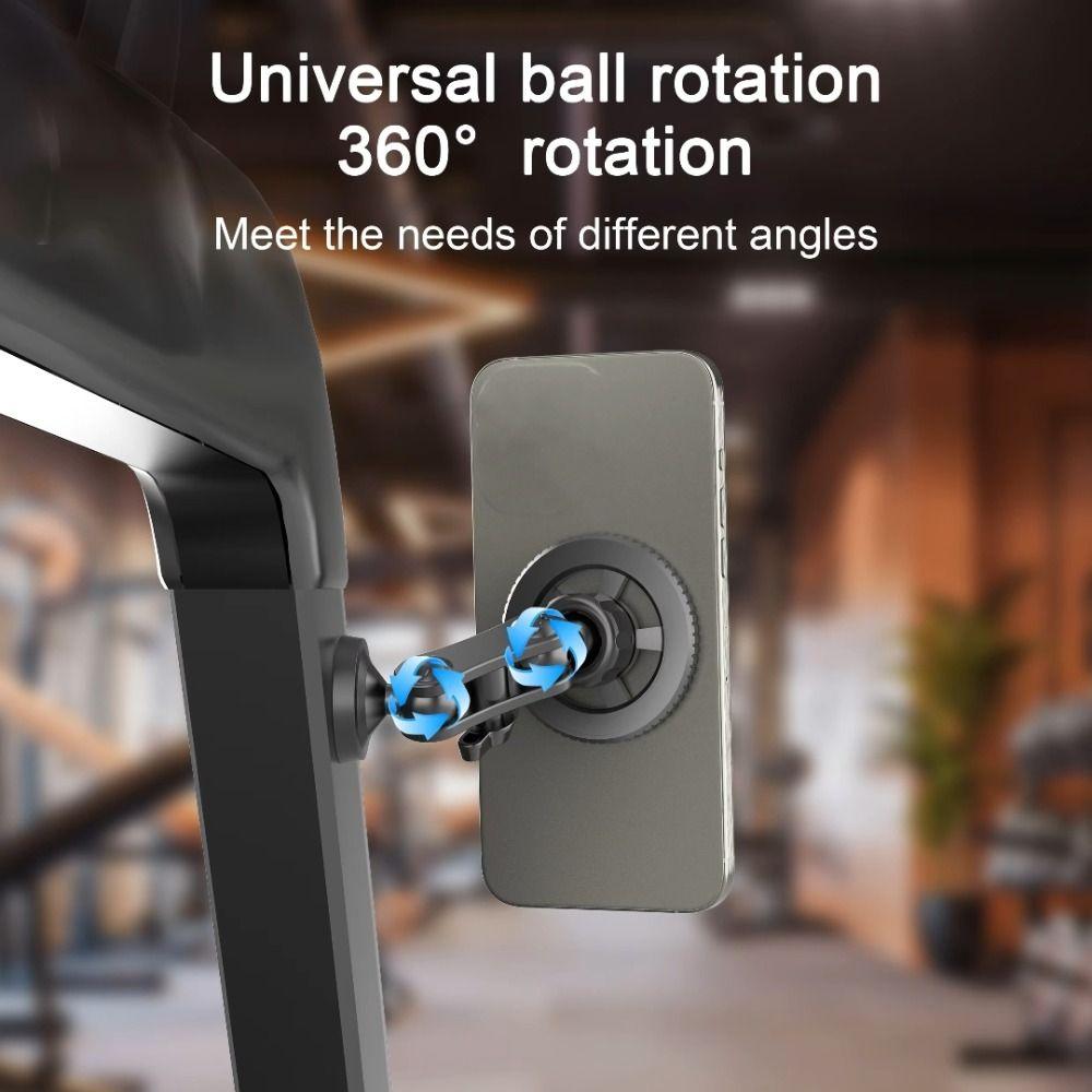 Adjustable Gym Phone Bracket 360 Degree Rotation Magnetic Rack Phone Stand Gym
