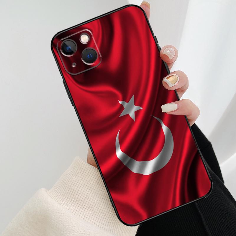 Республика Турция Реалистичный чехол для телефона с флагом для iPhone 17 Pro Max 14 13 12 11 15 16 Pro Max mini 16 15 Plus 16e 17 Air Cover