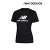 New Balance Футболка Half Club женская с коротким рукавом SPORTS ESSENTIALS JERSEY с логотипом черного цвета wT41502 B