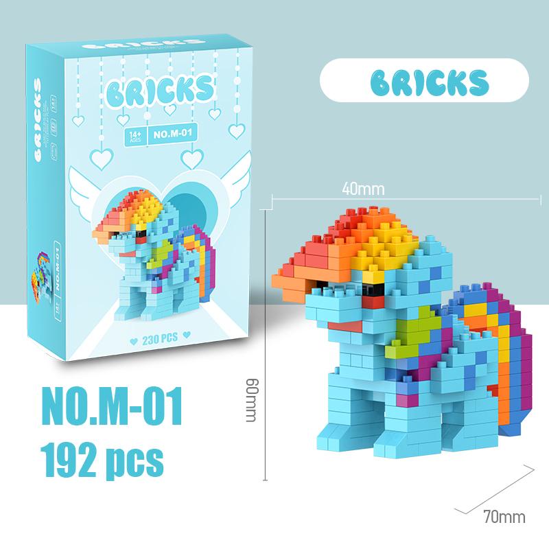 My Little Pony Строительные Блоки Лего Девочки из Эквестрии Фигурка Твайлайт Спаркл Строительные Блоки Мультяшный Персонаж Игрушки Для Детей