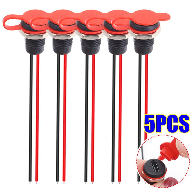 Корпусной разъем Type-C Female 2-контактный, водозащищенная розетка Type-C Female, порт для зарядки USB-C, гнездо-адаптер