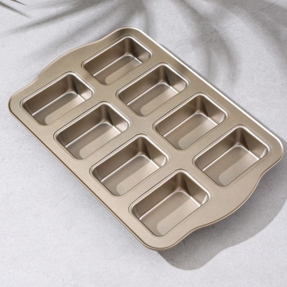 Large Capacity Mini Loaf Brownie Pans Non-Stick Carbon Steel Cake Mold Cooking Accessory