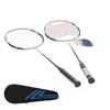 SG8048 2 Player Badminton Racquets Set Adults Teenagers Lightweight Carbon Fiber Rackets