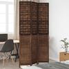 VidaXL Room Divider 3 Panels, Room Separator, Privacy Screen, Living Room Bedroom Screen, Dark Brown Wood 358704