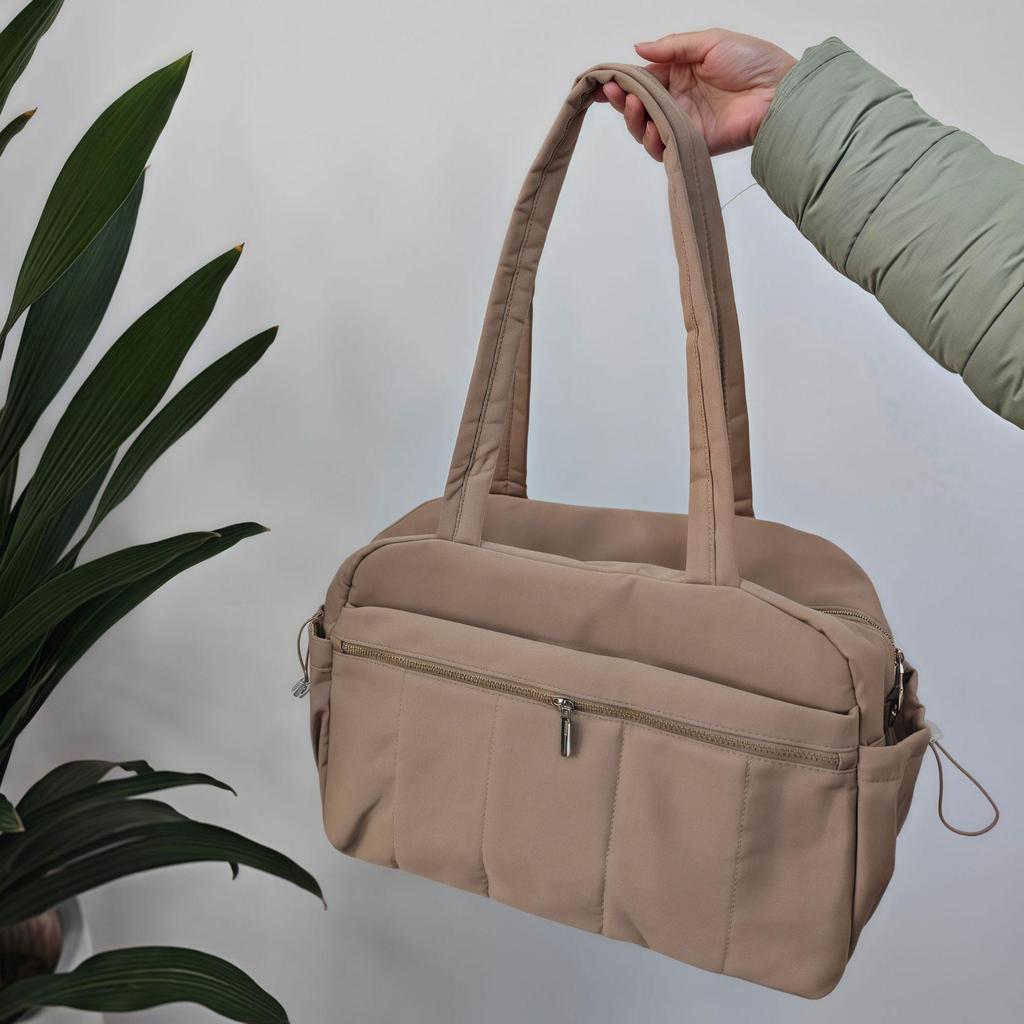 Women's Large-Capacity Waterproof Duffel Bag with Dry/Wet Compartment - Travel, Crossbody, and Handbag Storage