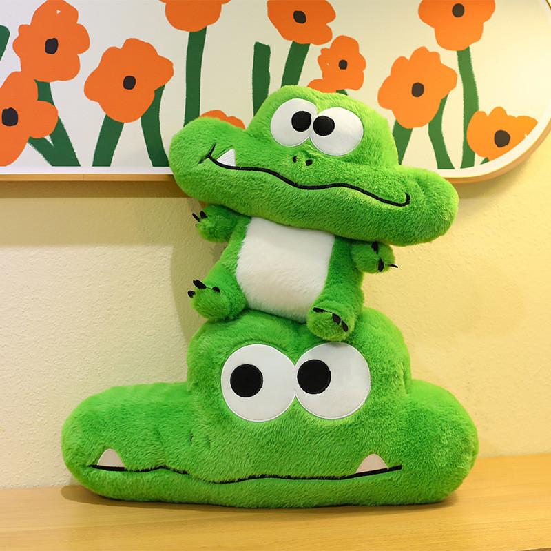 Очень большая забавная подушка-крокодил, мягкая плюшевая игрушка, очаровательная подушка-аллигатор для домашнего декора
