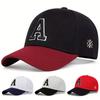 Letter A Side AR Embroidery Baseball Cap Couple Outdoor Snapback Hat Cotton Dad Hat Golf Caps Wild Hats