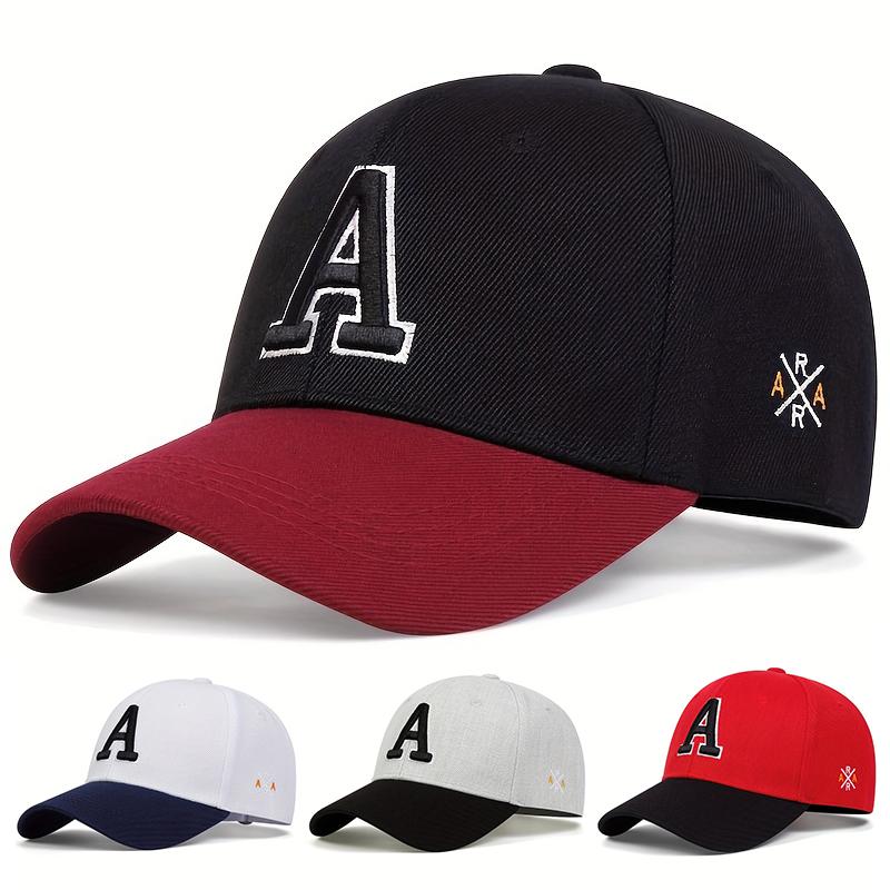 Letter A Side AR Embroidery Baseball Cap Couple Outdoor Snapback Hat Cotton Dad Hat Golf Caps Wild Hats