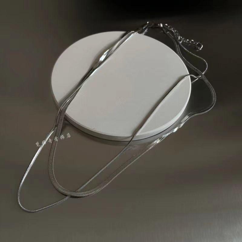 Ожерелье с высоким чувством нишевое без подвески цепочка змейка тонкая цепочка на шею голая цепочка аксессуары модный интернет-знаменитость воротник ключичная цепочка женская