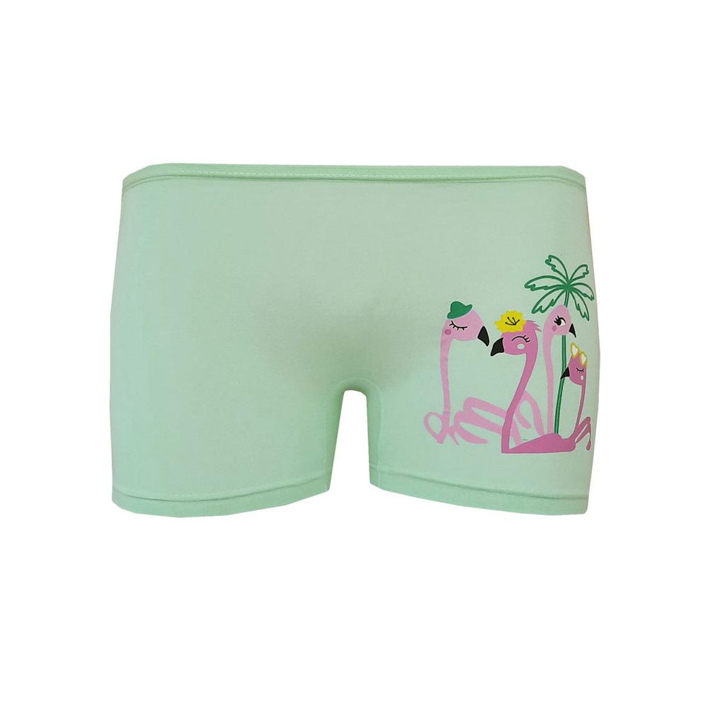 10 шт., хлопковые трусы-боксеры для девочек с цветным принтом, веселые