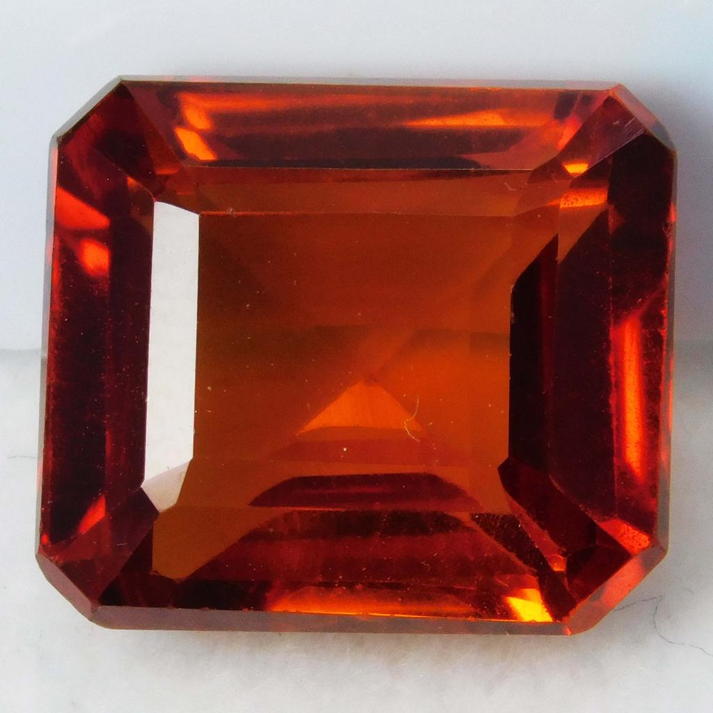 Natural Orange Sapphire Loose Gemstone Emerald Cut 9 ct Fire September Birthstone for Jewelry Making