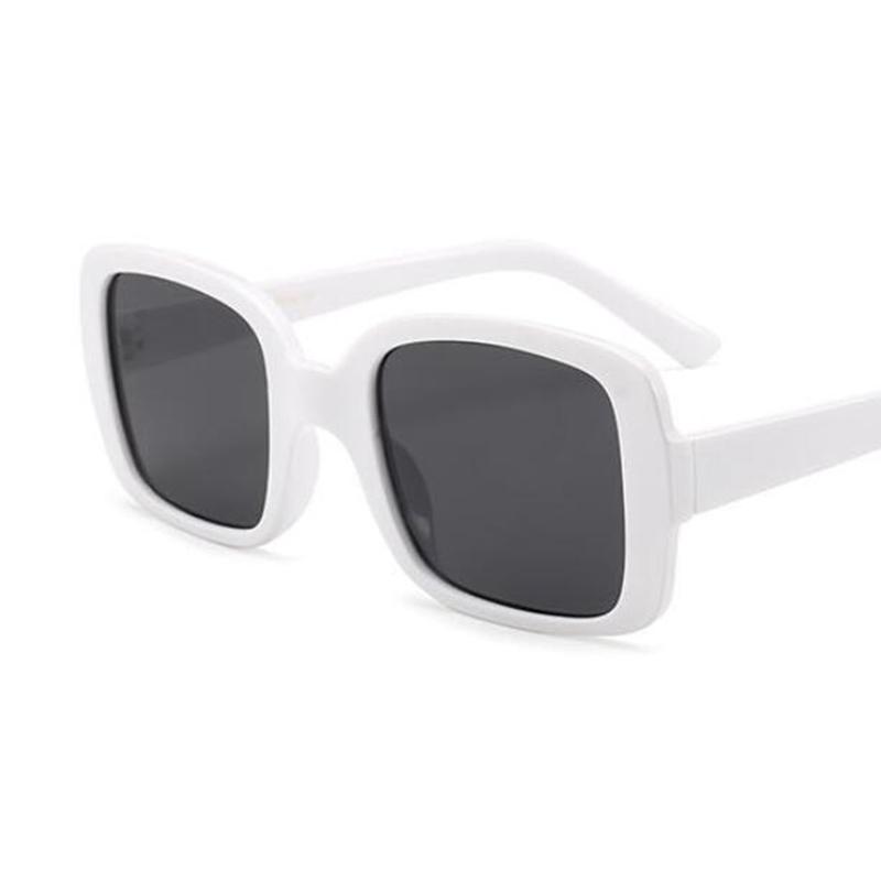 Black Square Sunglasses Vintage Shades For Women Luxury Brand Designer Sexy White Gold Female Mirror Glasses SH162
