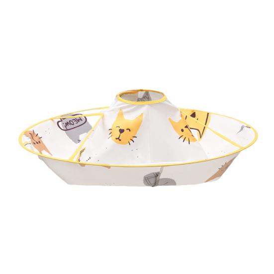 Детская накидка для стрижки с рисунком из мультфильма, водонепроницаемая накидка для стрижки волос, парикмахерский фартук и нагрудник, складной дизайн зонта