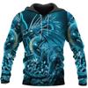 Spring 3D Dragon Pattern Men's Hoodies Fashion Animal Print Sweatshirts Leisure O-neck Pullover Coat Hip Hop Style Jackets