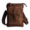 Mens Genuine Leather Multifunction Designe Casual Crossbody Shoulder Messenger Bag Fashion Waist Belt Pack Bag