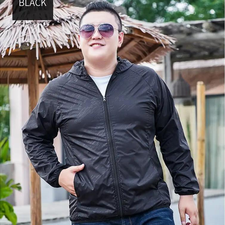 11XL большой размер солнцезащитная одежда мужская летняя тонкая плюс солнцезащитная одежда уличная быстросохнущая куртка