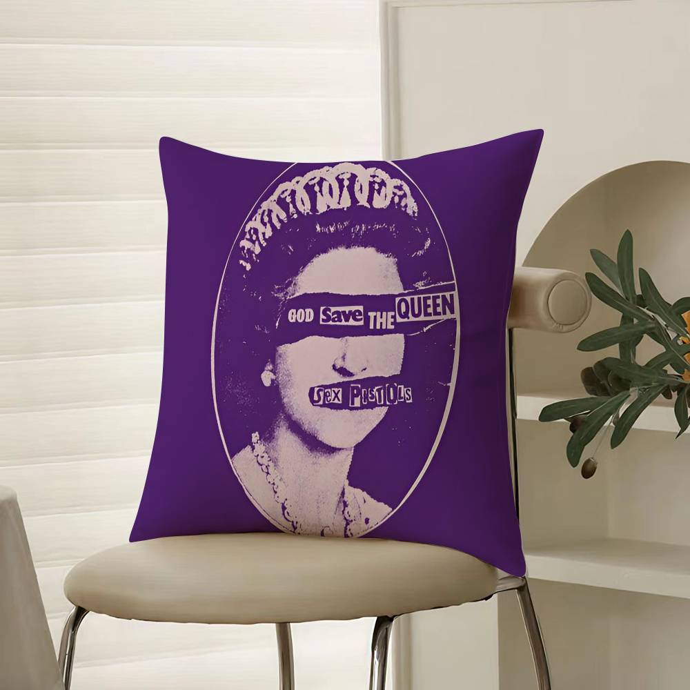 The Queen Fashionable And Luxurious Design Pillow Case Comfort Sofa Bed Silky elegant Invisible zipper Decorative cushion cover