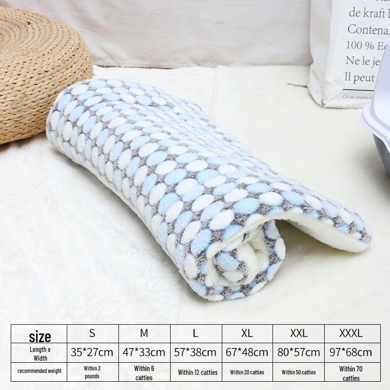 Постельное белье: Универсальный фланелевый коврик для кошек и собак, всесезонное тепло