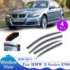 Автомобильный козырек на окно для BMW 3 серии E90 320i 2005~2011 вентиляционные дымовые завесы навесы боковые солнцезащитные козырьки наружные аксессуары