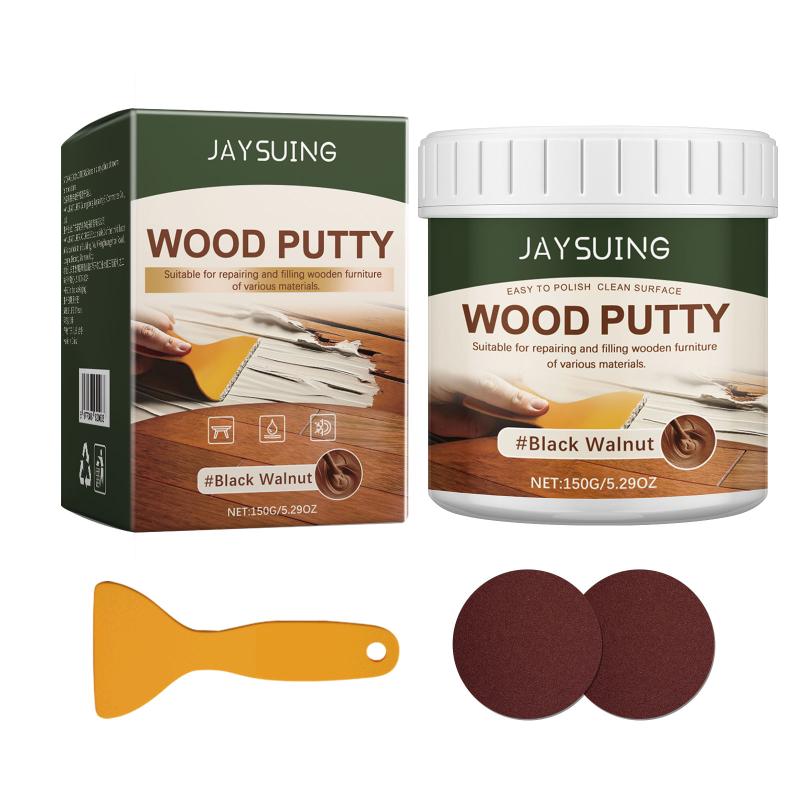 All Purpose Exterior Wood Filler for Outdoor Repair Stainable Putty for Wall Cracks Wood Fix for Renovation